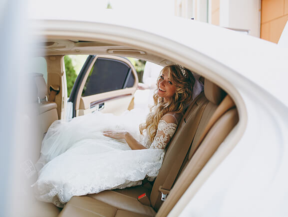 Young Women in Limo